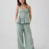 Katoenen gaas tanktop met laagjes voor kinderen