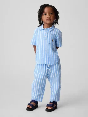 Katoenen gaasbroek met losse pijpen voor Baby & Peuter