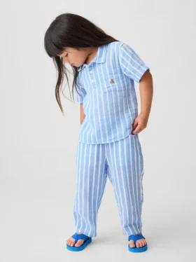 Katoenen gaasbroek met losse pijpen voor Baby & Peuter