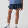 Katoenen gaasdenim-korte broek met ruches voor kinderen