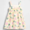 Katoenen gaasjurk met zonnebloemenprint voor Baby & Peuter