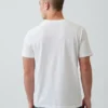 Katoenen jersey T-shirt met V-hals