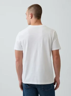 Katoenen jersey T-shirt met V-hals