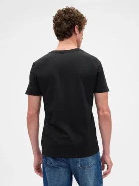 Katoenen jersey T-shirt met V-hals
