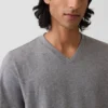 Katoenen jersey T-shirt met V-hals