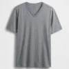Katoenen jersey T-shirt met V-hals