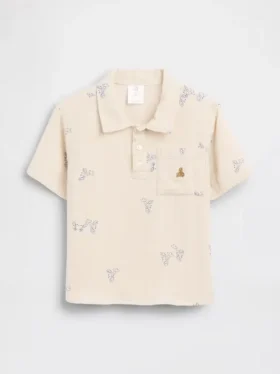 Katoenen poloshirt met print van gaas voor Baby & Peuter