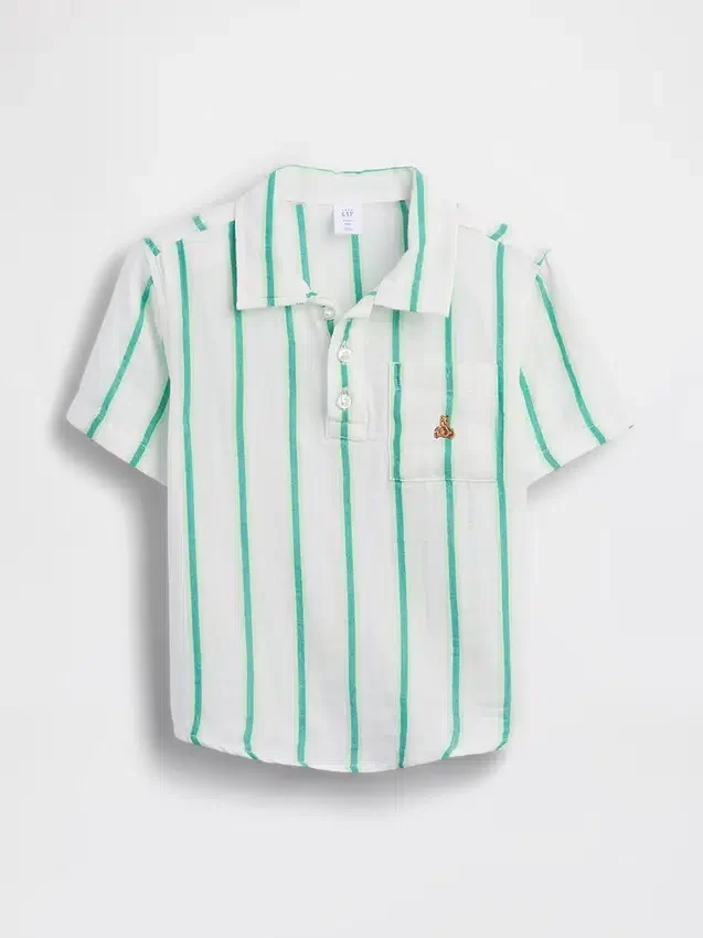 Katoenen poloshirt met print van gaas voor Baby & Peuter