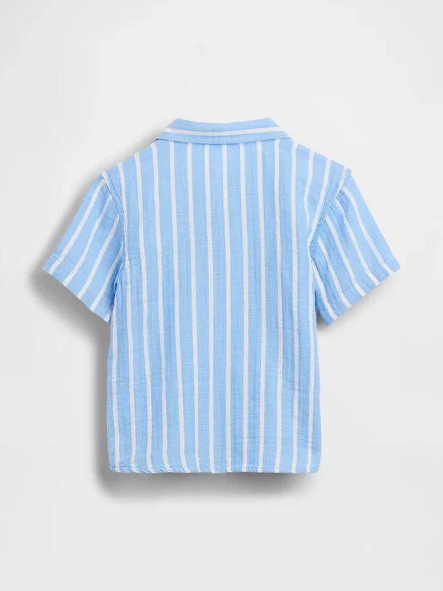 Katoenen poloshirt met print van gaas voor Baby & Peuter