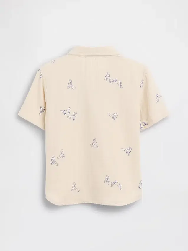 Katoenen poloshirt met print van gaas voor Baby & Peuter