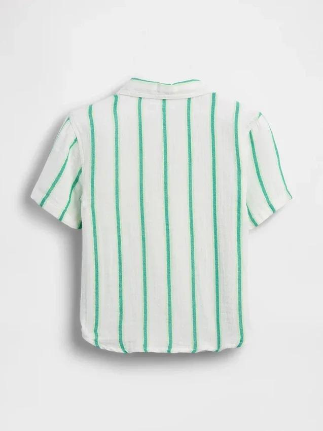 Katoenen poloshirt met print van gaas voor Baby & Peuter