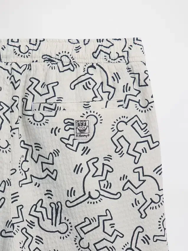 Keith Haring Korte broeken met textuur
