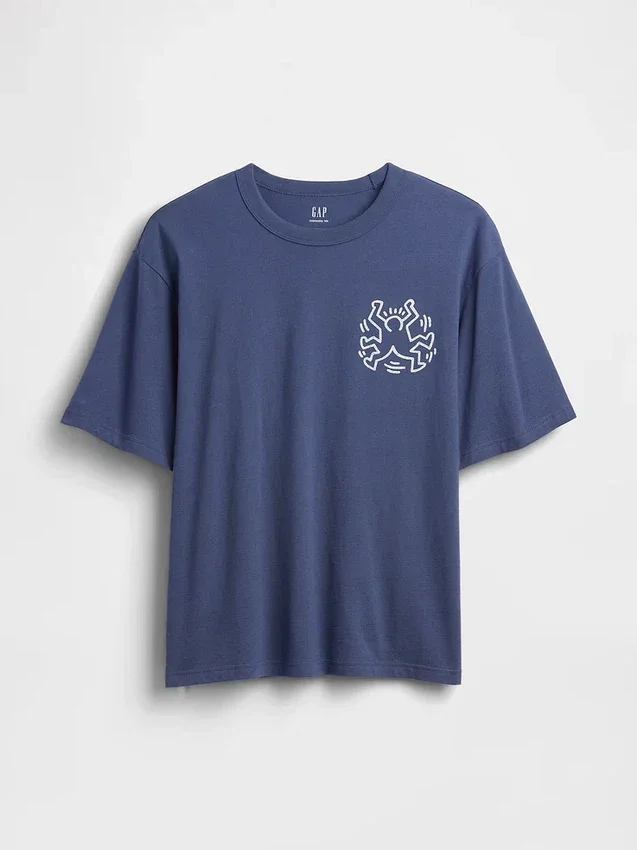 Keith Haring oversized T-shirt met print