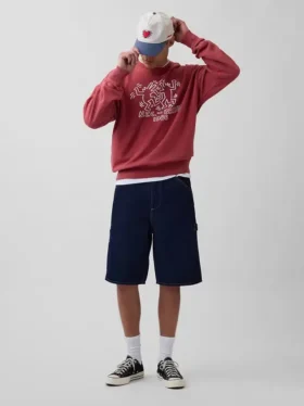 Keith Haring zware sweatshirt met logo
