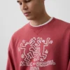Keith Haring zware sweatshirt met logo