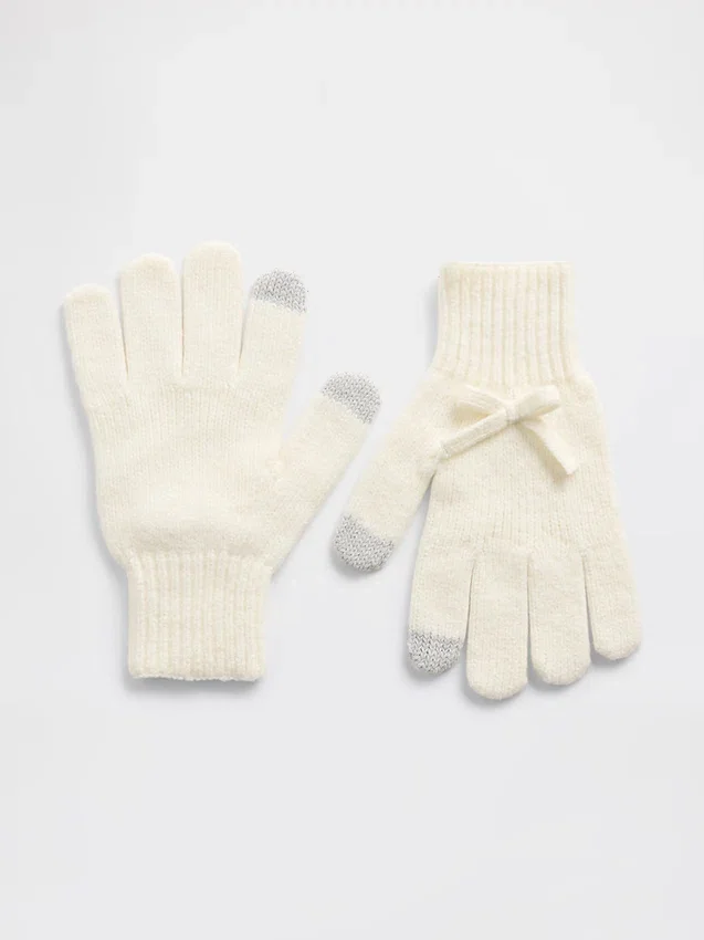 Kids CashSoft-handschoenen met strik