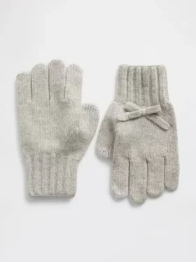 Kids CashSoft-handschoenen met strik