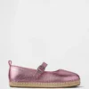 Kinder-espadrilles met metallic Mary Jane-bandjes