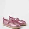Kinder-espadrilles met metallic Mary Jane-bandjes