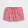 Kinder-korte broeken van linnen-katoen met gingham-patroon