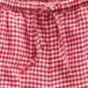 Kinder-korte broeken van linnen-katoen met gingham-patroon