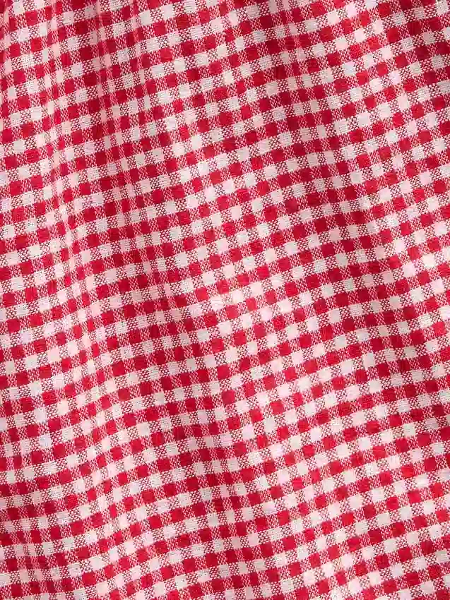 Kinder-korte broeken van linnen-katoen met gingham-patroon