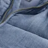 Kinder-pufferjack van denim met zachte voering