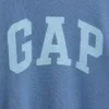 Kinder-sweatshirt met breed halslijn en logo van Vintagesoft-badstof