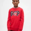 Kinder-sweatshirt met grafische logo’s