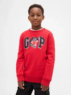 Kinder-sweatshirt met grafische logo’s