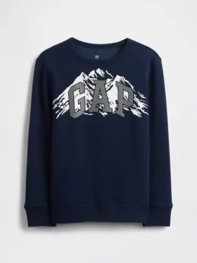 Kinder-sweatshirt met grafische logo’s