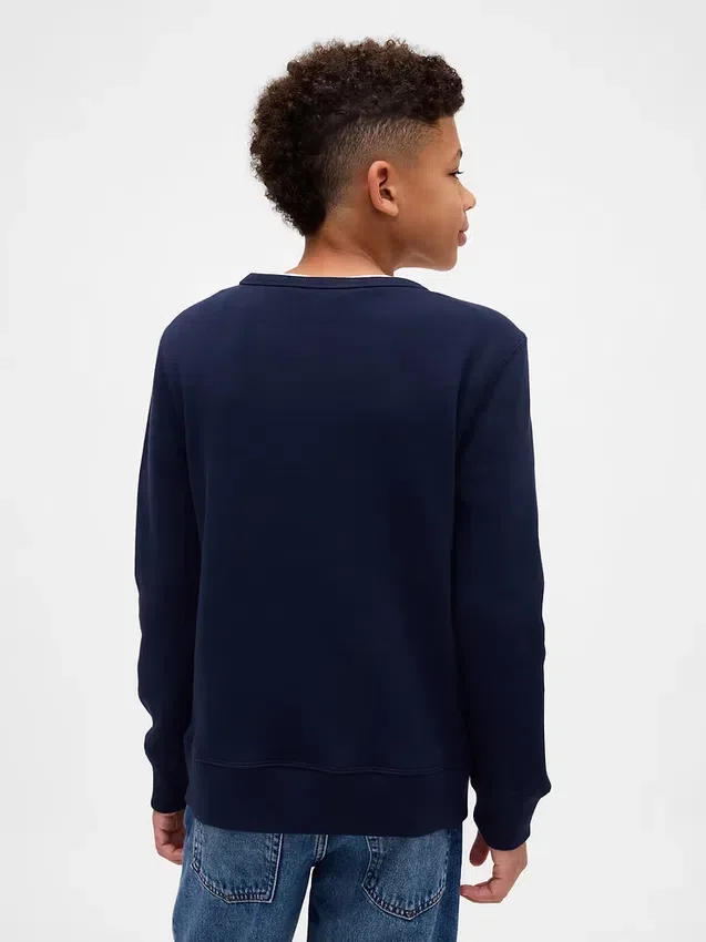 Kinder-sweatshirt met grafische logo’s