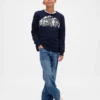 Kinder-sweatshirt met grafische logo’s