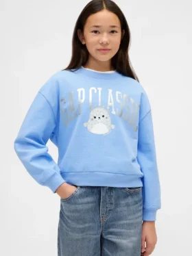 Kinder-sweatshirt met Vintagesoft Squishmallow-logo