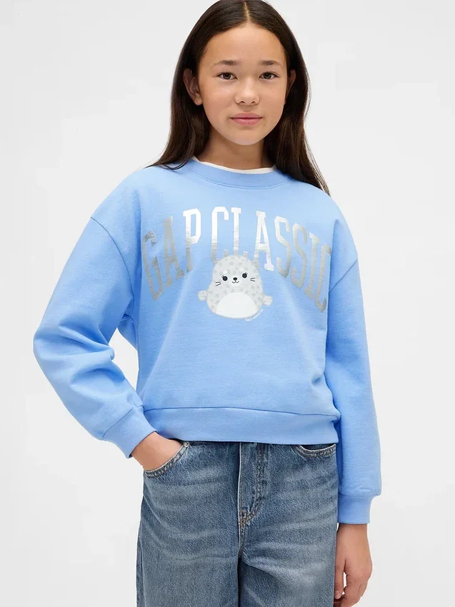 Kinder-sweatshirt met Vintagesoft Squishmallow-logo