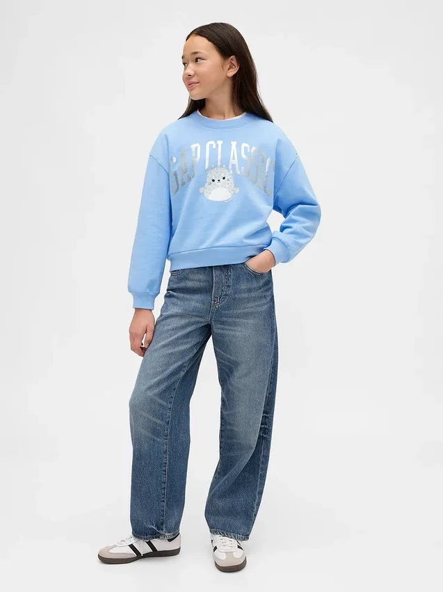 Kinder-sweatshirt met Vintagesoft Squishmallow-logo