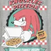 Kinder-T-shirt met afbeelding van Knuckles en pizza uit Sonic the Hedgehog