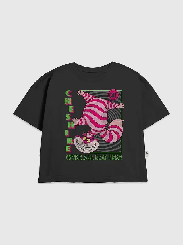 Kinder-T-shirt met Alice in Wonderland-afbeelding