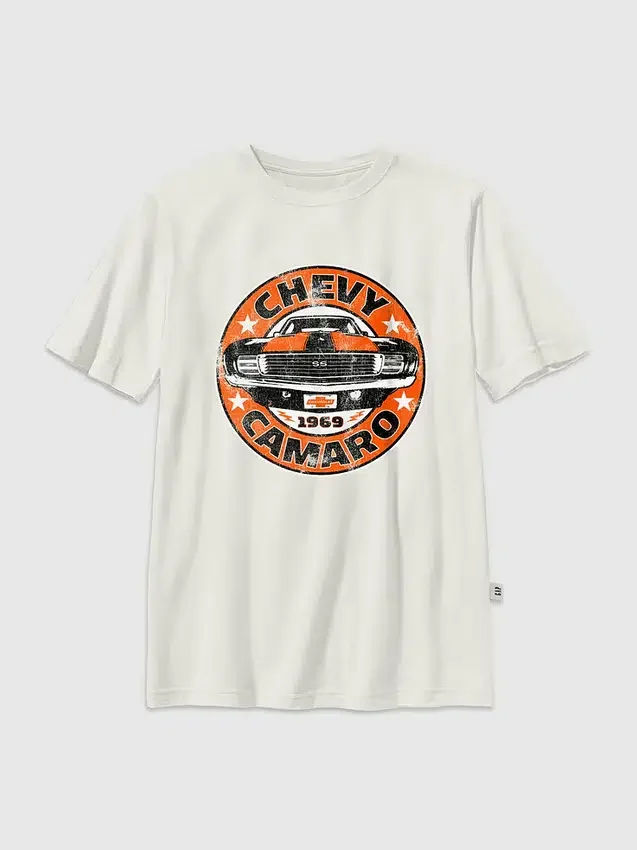 Kinder-T-shirt met Chevy Camaro-afbeelding