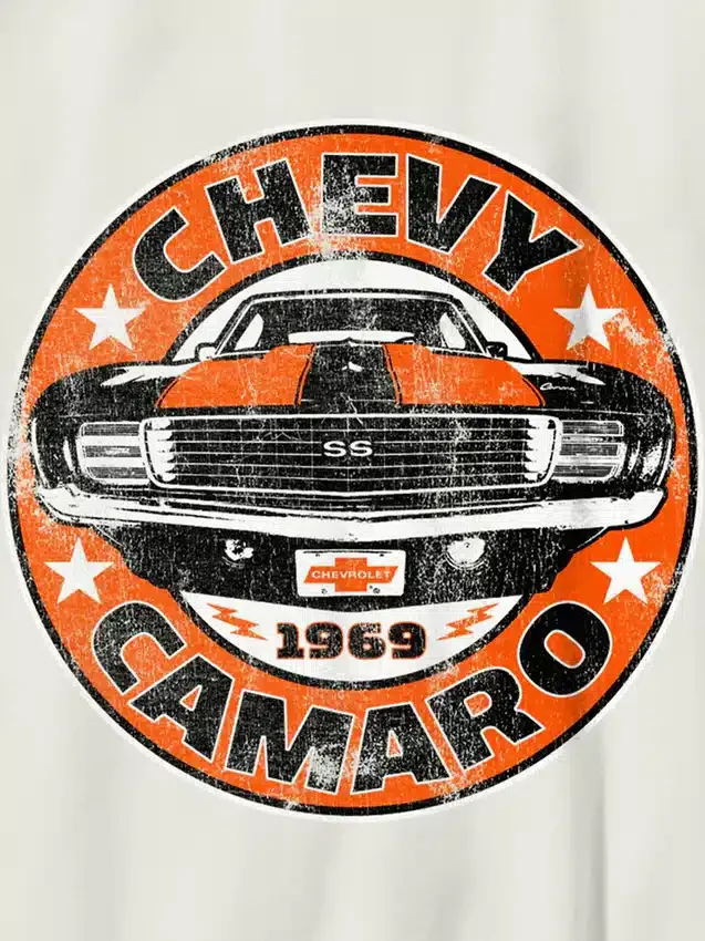 Kinder-T-shirt met Chevy Camaro-afbeelding