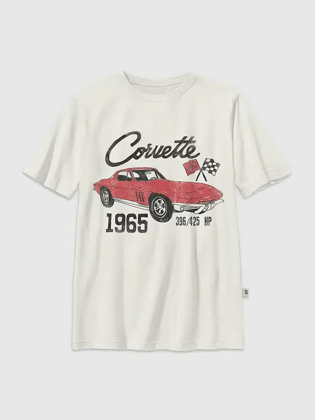 Kinder-T-shirt met Corvette-afbeelding