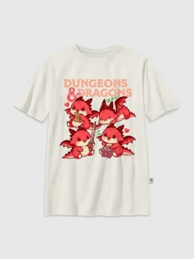 Kinder-T-shirt met Dungeons & Dragons-chibi-afbeelding