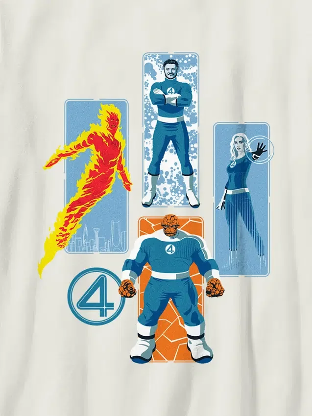 Kinder-T-shirt met Fantastic Four-afbeelding