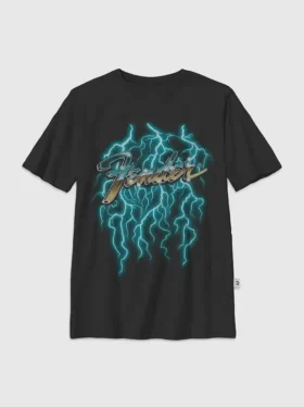 Kinder-T-shirt met Fender Lightning-afbeelding