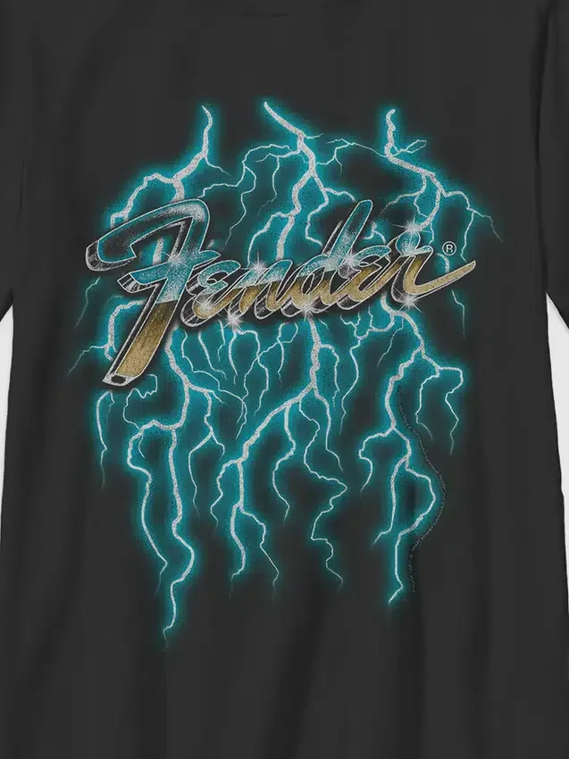 Kinder-T-shirt met Fender Lightning-afbeelding