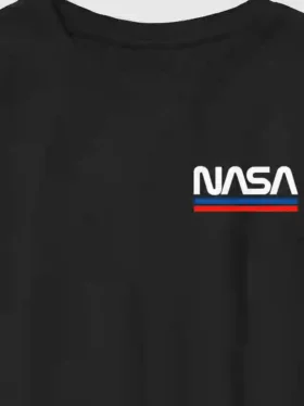 Kinder-T-shirt met geborduurd NASA-logo