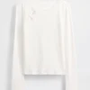 Kinder-T-shirt met geribde strik