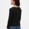 Kinder-T-shirt met geribde strik