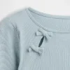 Kinder-T-shirt met geribde strik