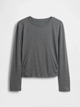 Kinder-T-shirt met gerimpelde zijkanten